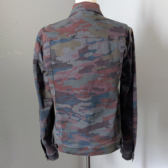 NWT J Brand Acamar Camouflag Trucker Jean Jacket Unisex S Demin - Picture 6 of 14